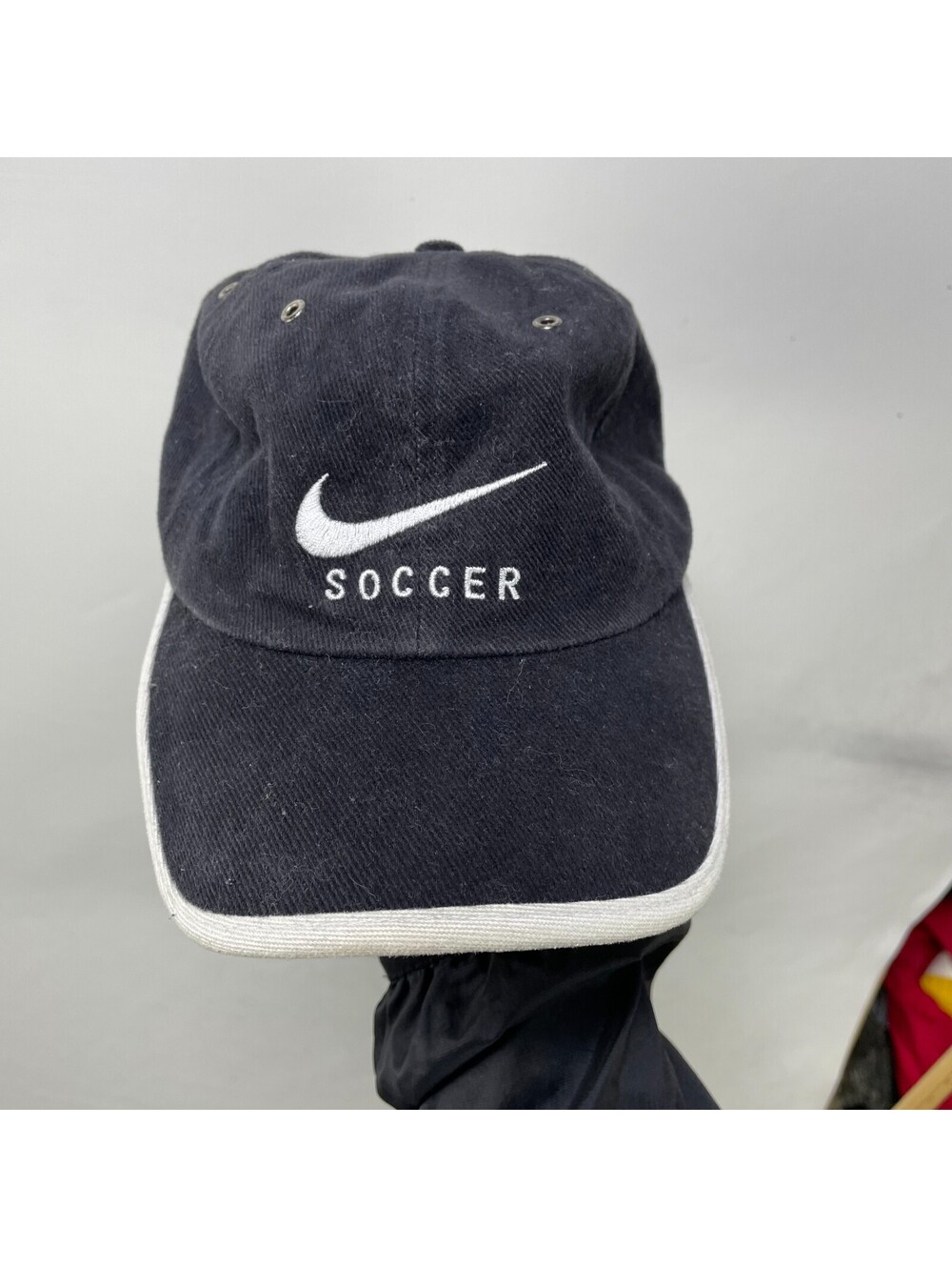 Vintage 90s Nike Soccer Embroidered Dad Cap Swoosh